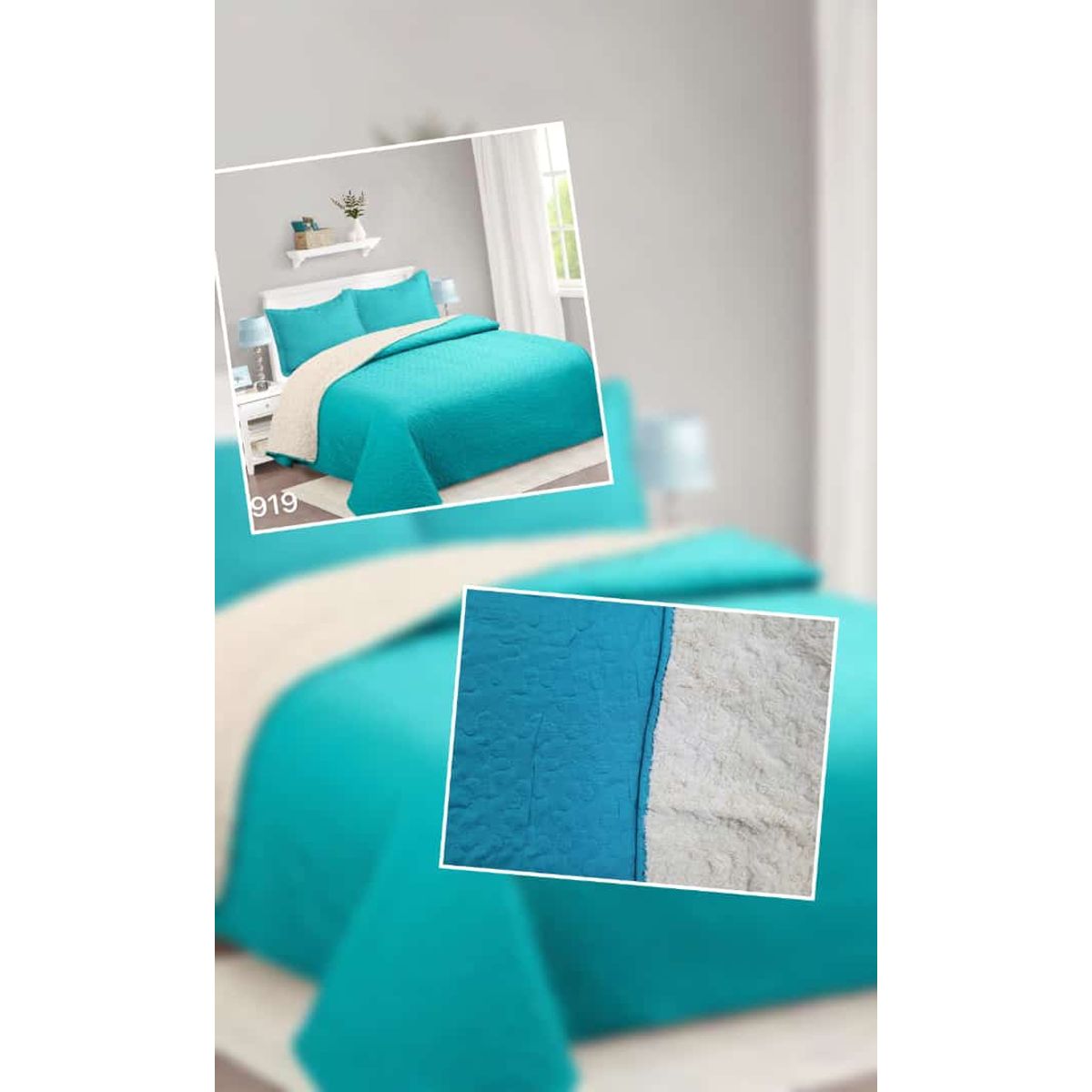 ANGELES DEL HOGAR - cubrecama Quilt con Chiporro 2 Plazas