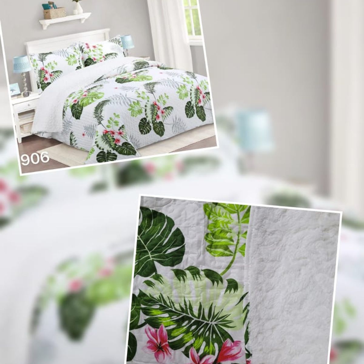 ANGELES DEL HOGAR - cubrecama Quilt con Chiporro 2 Plazas