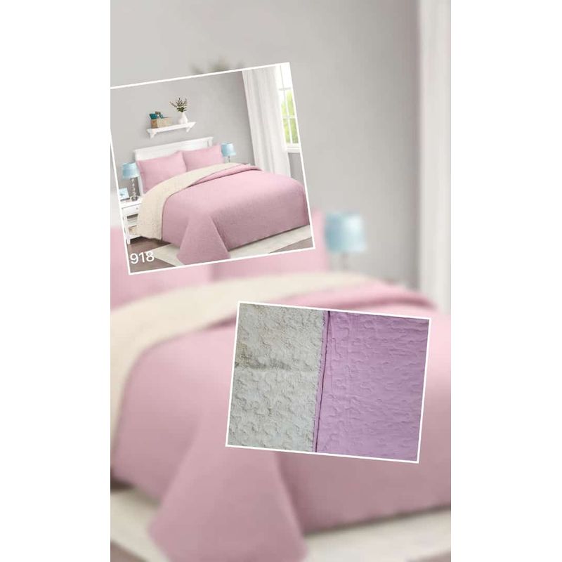 ANGELES DEL HOGAR - cubrecama Quilt con Chiporro 2 Plazas