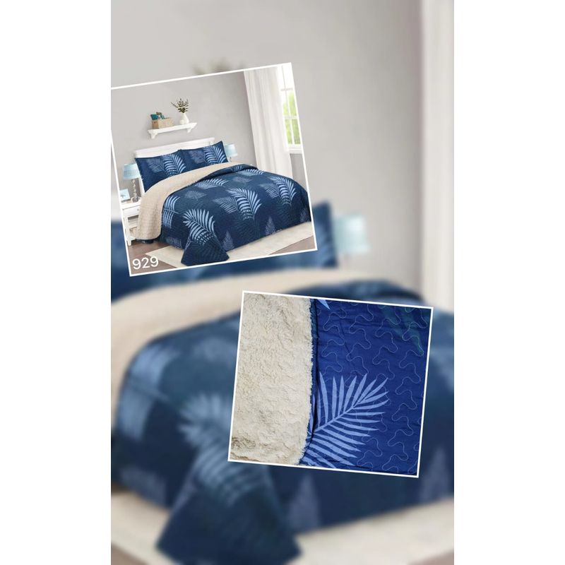 ANGELES DEL HOGAR - cubrecama Quilt con Chiporro 2 Plazas