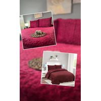 Cubrecama MicroPlush 2 Plazas Burdeo