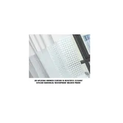 GENERICO - Cortina Ducha Baño 180x200 Decoración Blanco
