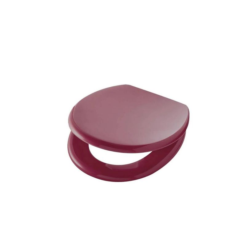 GENERICO - Tapa de Inodoro Baño WC Asiento Burdeo