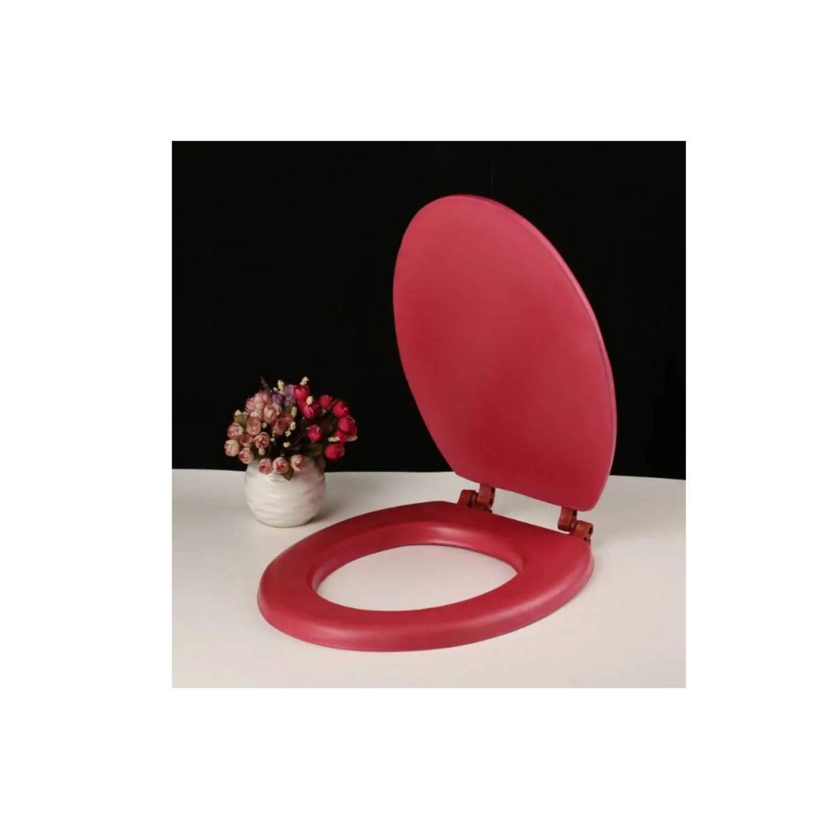 GENERICO - Tapa de Inodoro Baño WC Asiento Burdeo