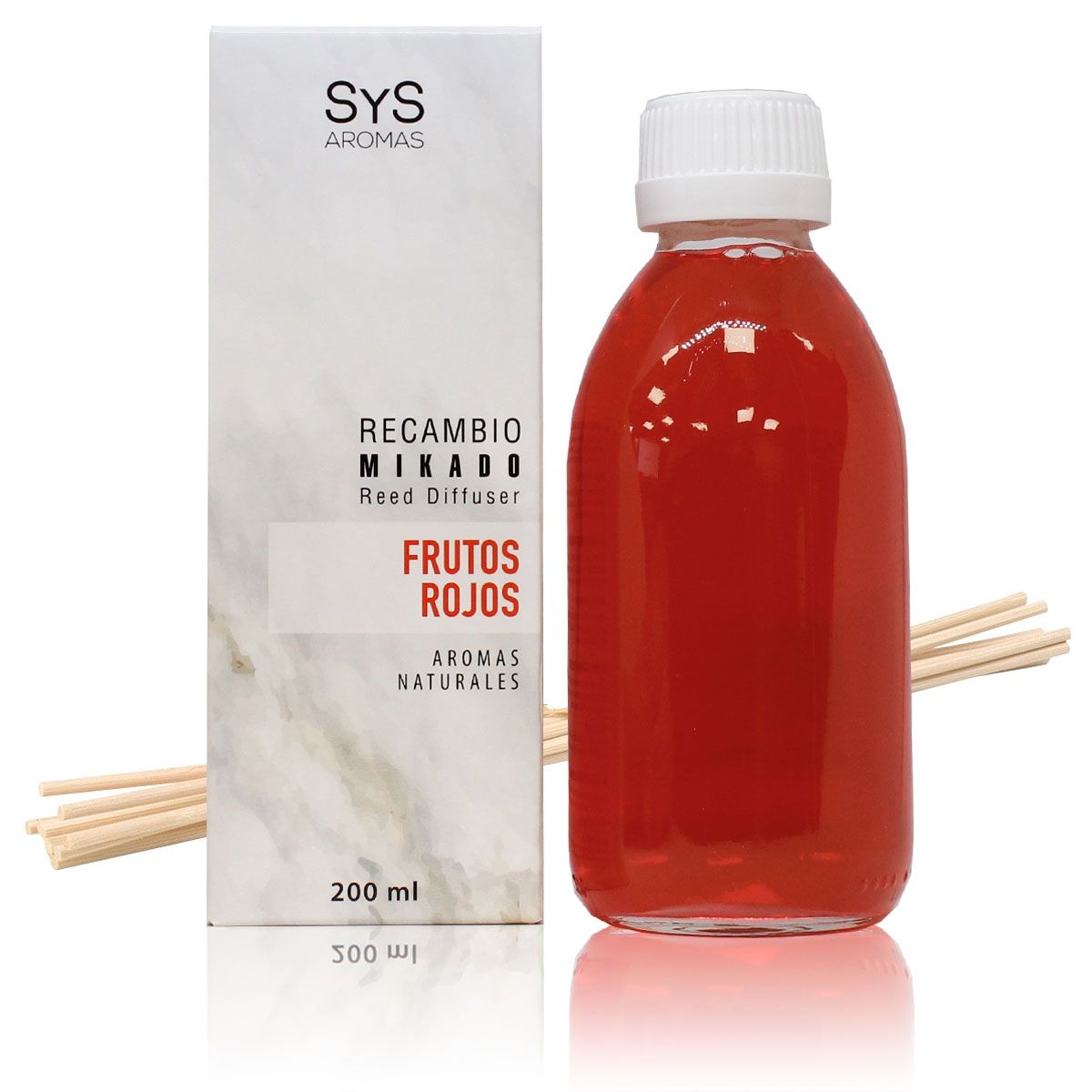 SYS - RECAMBIO MIKADO SYS 200 Ml + PALOS FRUTOS ROJOS