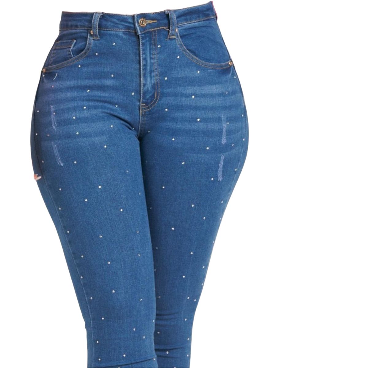 GENERICO - Pantalones Jeans de Mujer Tiro Alto