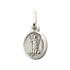 ANDREA COGGIOLA JOYAS - Colgante Medalla San Expedito Mini Plata Fina 925