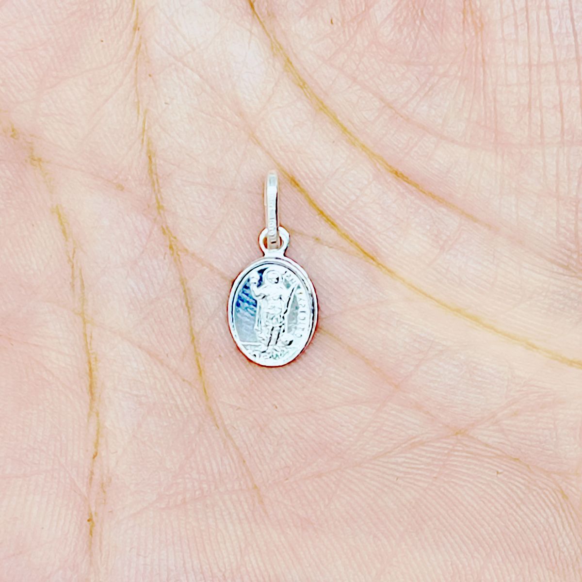 COGGIOLA - Colgante Medalla San Expedito Mini Plata Fina 925