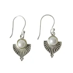 ANDREA COGGIOLA JOYAS - Aros Hari Perla De Río Plata Fina 925