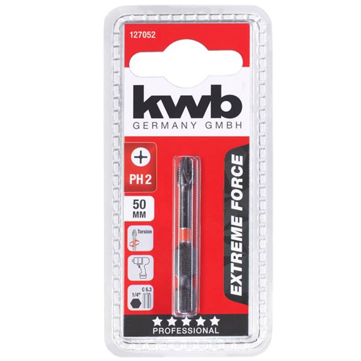 KWB - Punta Phillips Torsion Ph2 X 50mm Kwb 127052
