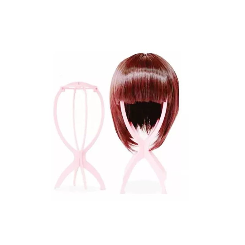 GENERICO - Soporte De Exhibición Para Peluca Color Rosa.