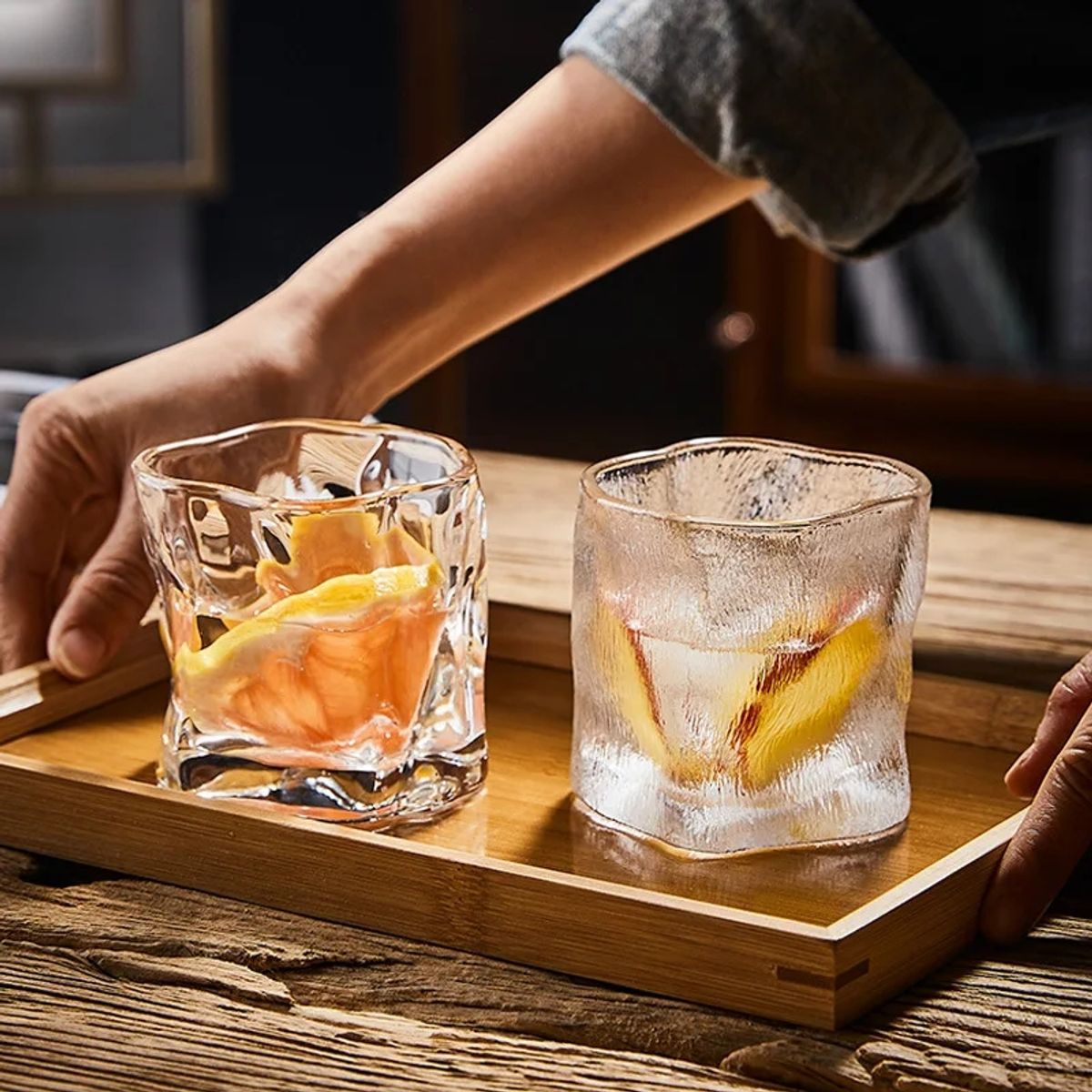 GENERICO - Set 6 Vasos Whisky estilo moderno y elegante 270ml