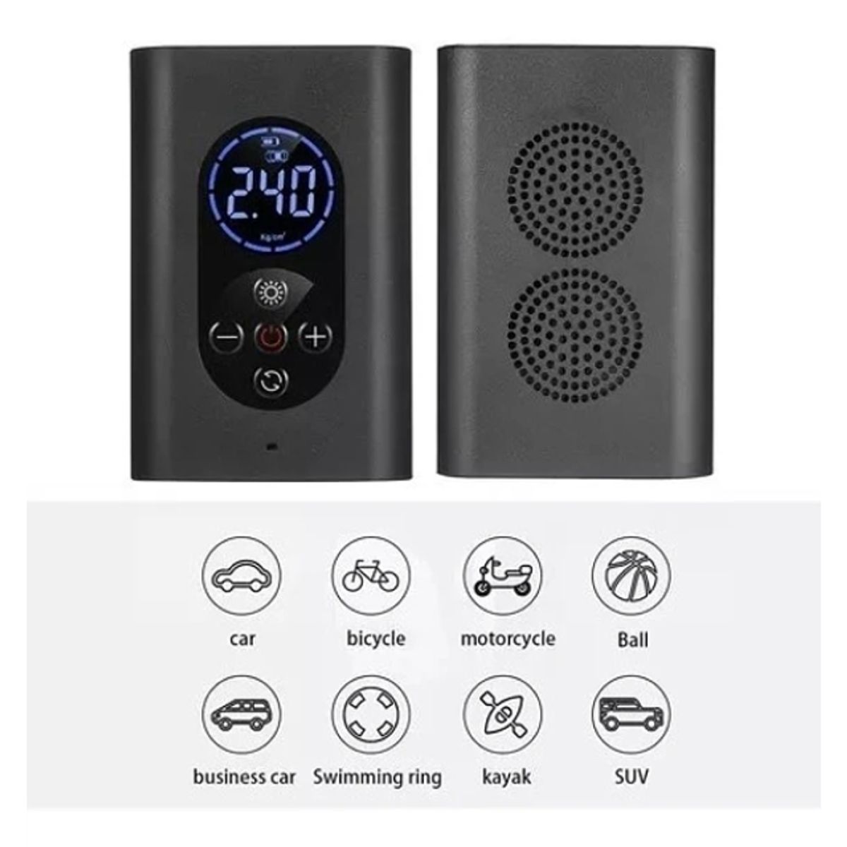 GENERICO - Compresor De Aire Bomba Aire Neumático Portátil Auto moto