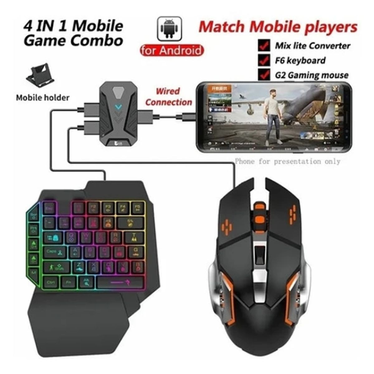 GENERICO - Convertidor De Teclado Y Mouse Para Juegos Móviles