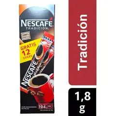 NESTLE - Cafe Nescafe Stick Sachet 108 Unidades de 1.8 Gr