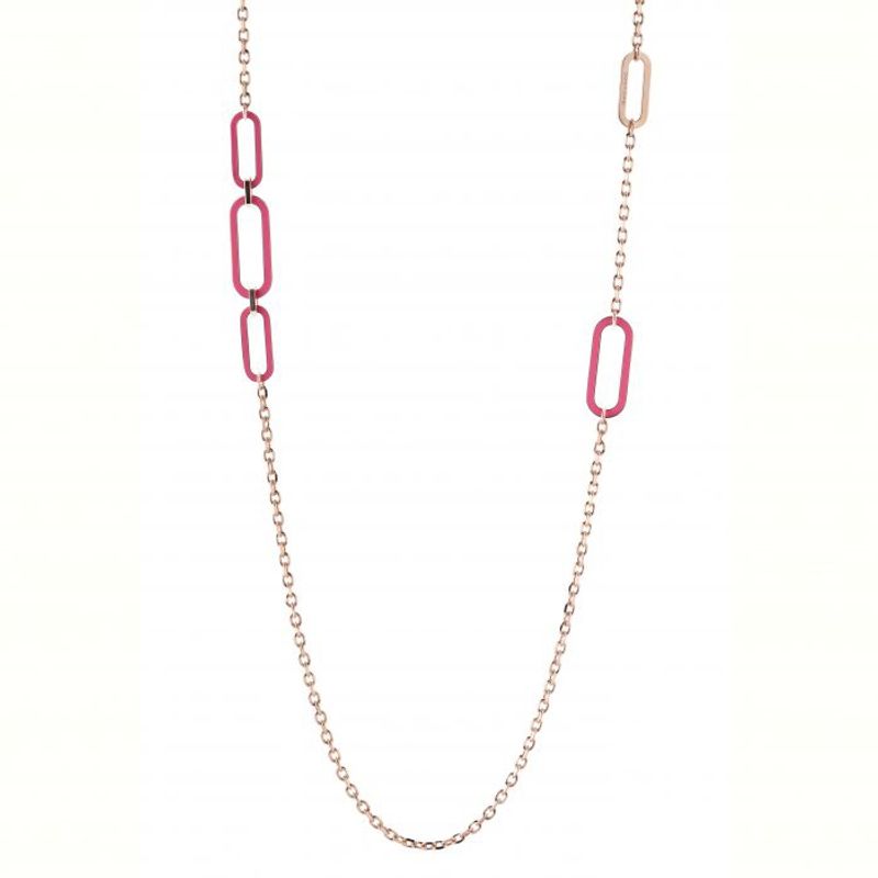 REBECCA CHILE - Collar de Oro Rosado Modelo Estocolmo