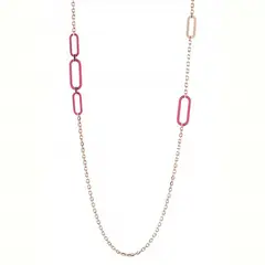 REBECCA CHILE - Collar de Oro Rosado Modelo Estocolmo