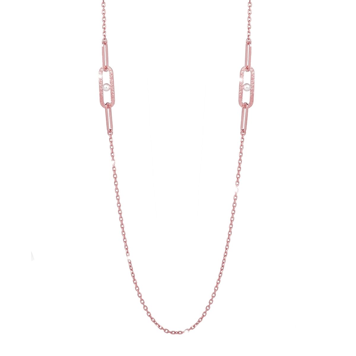 REBECCA CHILE - Collar de Oro Rosado Modelo R-Zero