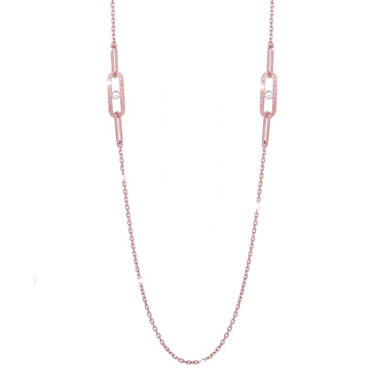 REBECCA CHILE - Collar de Oro Rosado Modelo R-Zero
