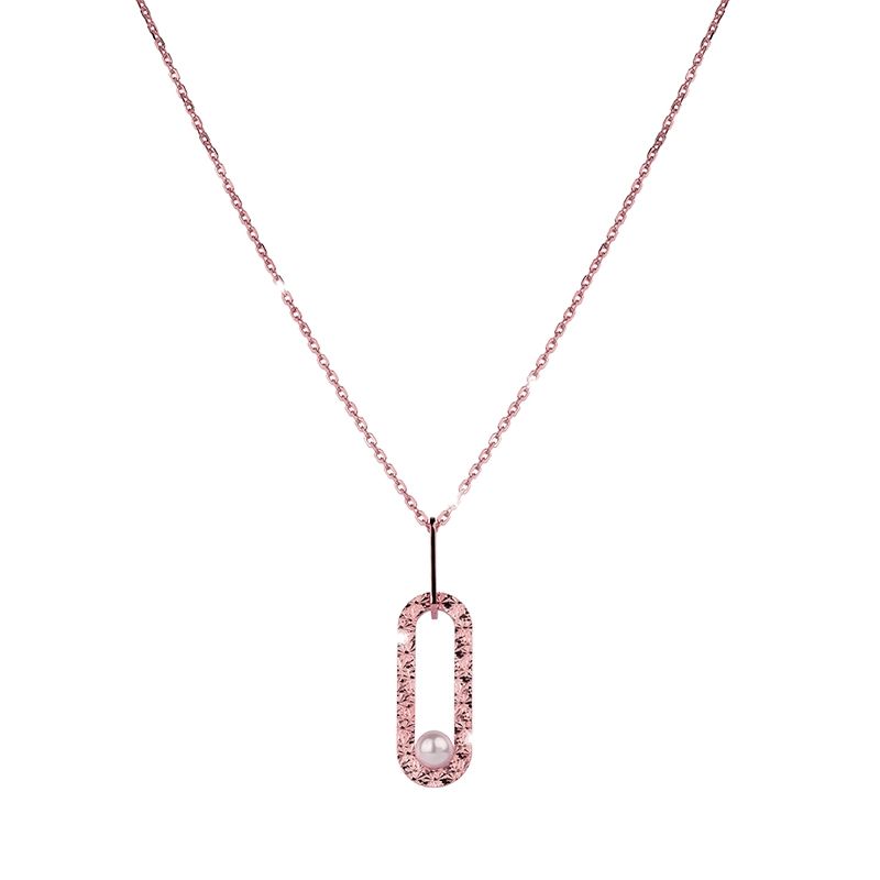 REBECCA CHILE - Collar de Oro Rosado Modelo R-Zero