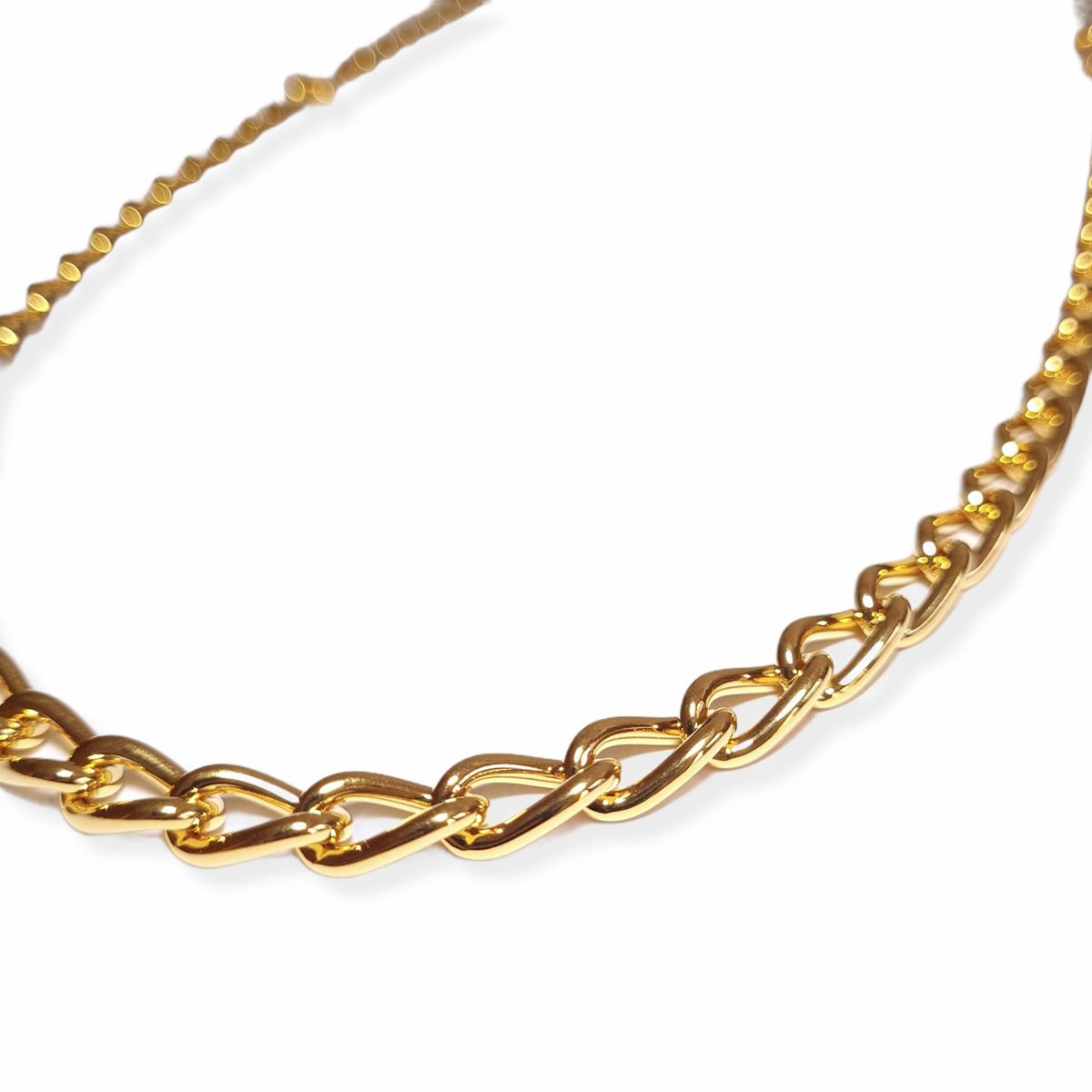 REBECCA CHILE - Collar de Oro Modelo Groumette