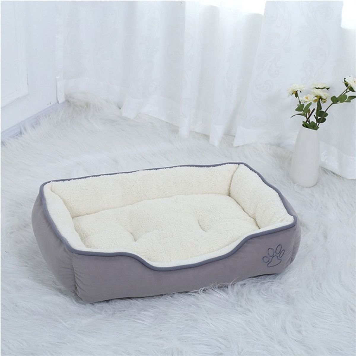 MASCO TODO - Cama Premium 2 Piezas para mascotas Color Talla XL Gris