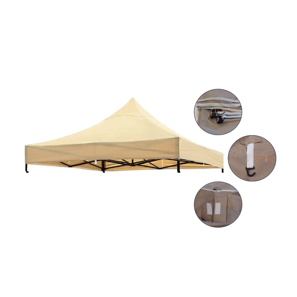 GENERICO - Techos para Toldos 3x3 Modelo Araña Color Beige