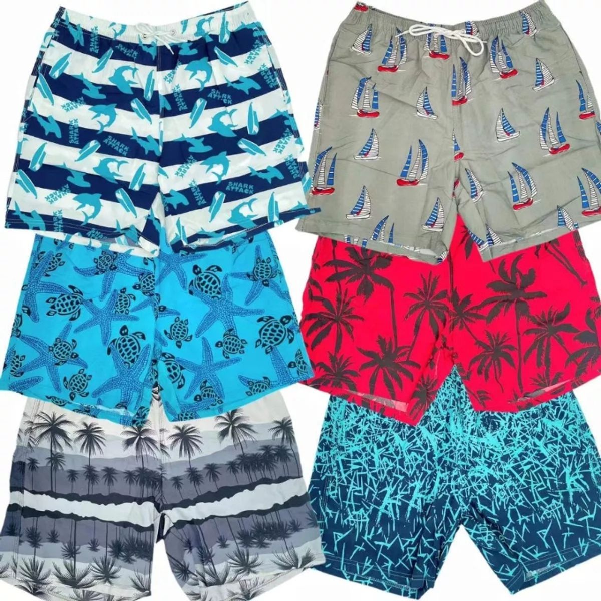 EVERSO - Traje De Baño De Secado Rápido Hombre Pantalones Con Forro y Malla.