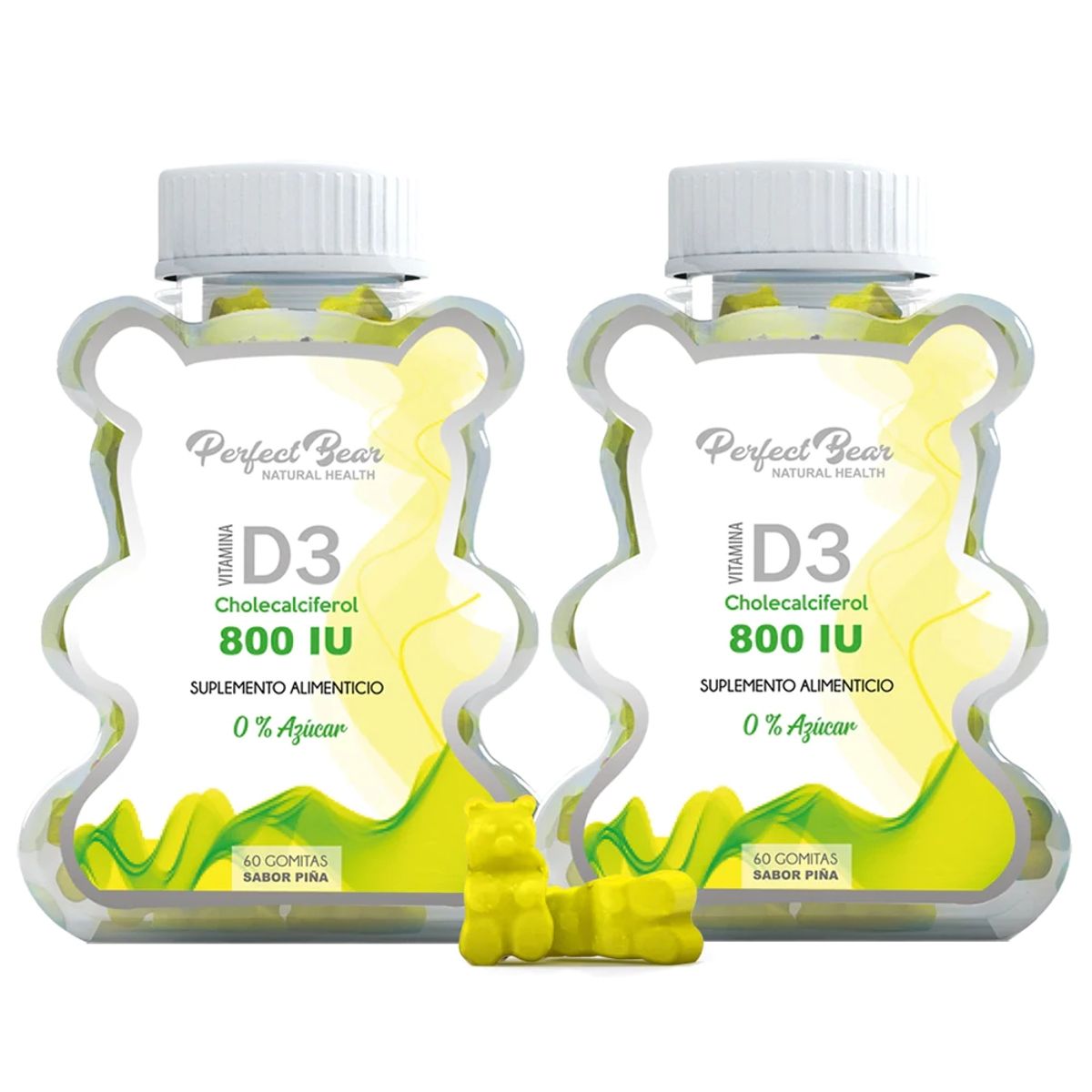 Perfect Bear - Vitamina D3 Perfect Bear - Gomitas Sin Azúcar.