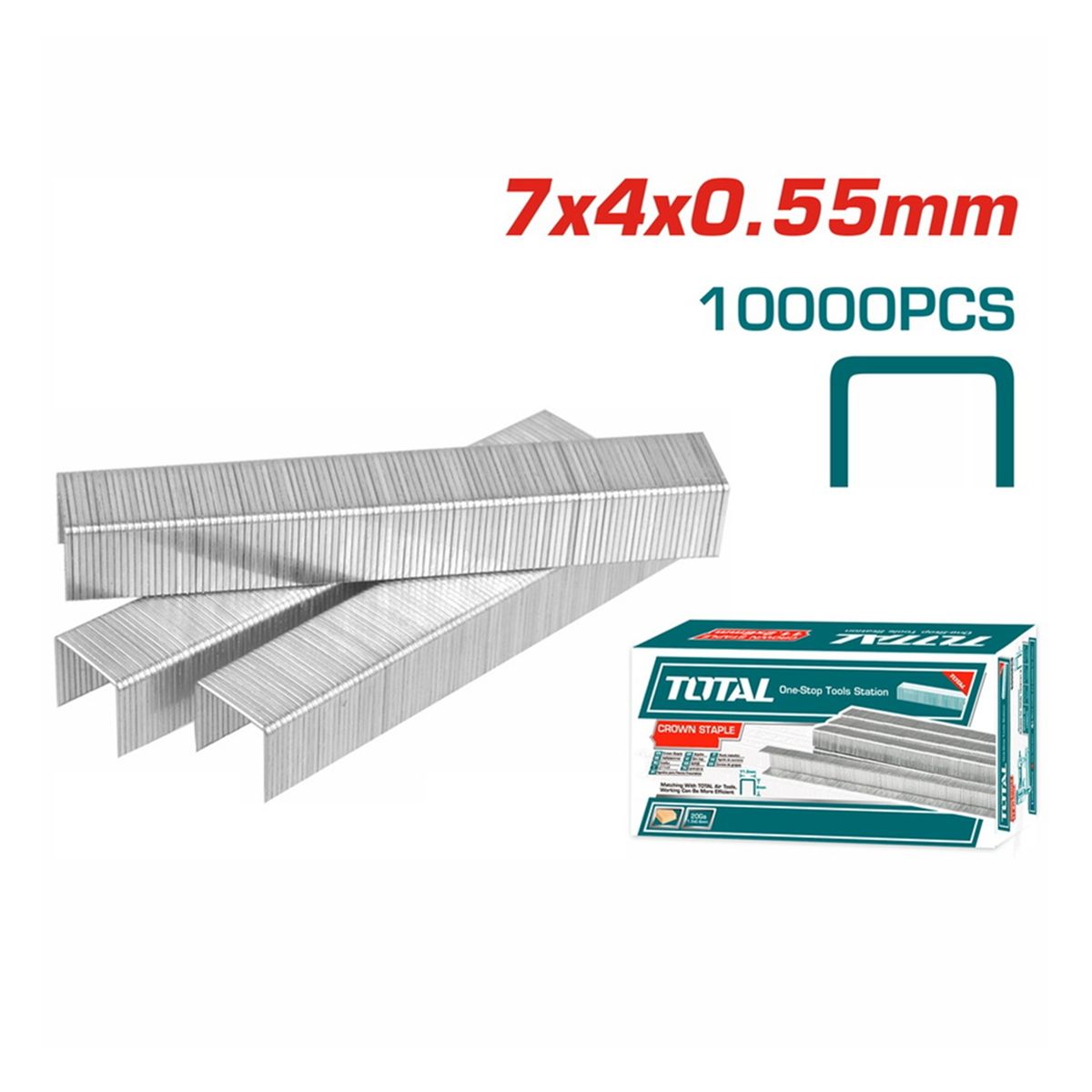 TOTAL TOOLS - Grapas Corchetes 4x055mm P Herramienta Amarra Plantas