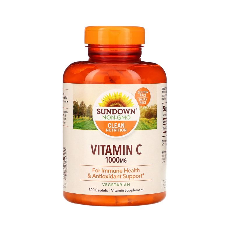 SUNDOWN - Vitamina C Sundown 300 capsulas - 1200mg.