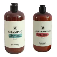 ROSA BERGAMOTA - Pack Shampoo Anticaida Acondicionador 500ml.