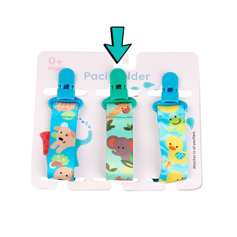 GENERICO - Porta Chupete De Cinta Clips De Tela Para Bebe Afirma Tete