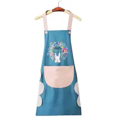 GENERICO - Delantal De Cocina Impermermeable Con Bolsillo Y Toallas