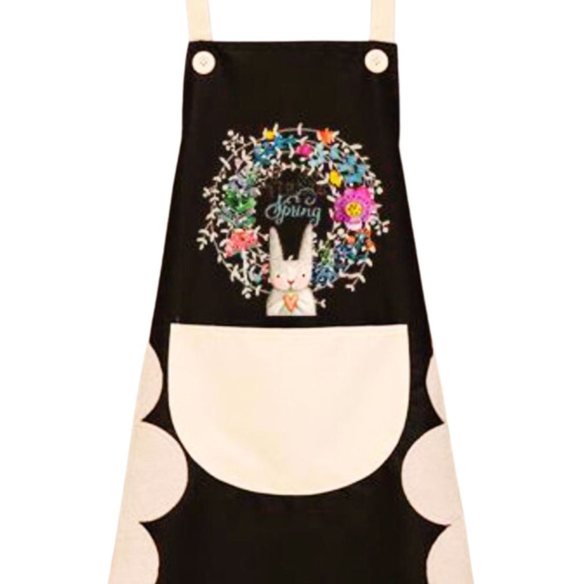 GENERICO - Delantal De Cocina Impermermeable Con Bolsillo Y Toallas