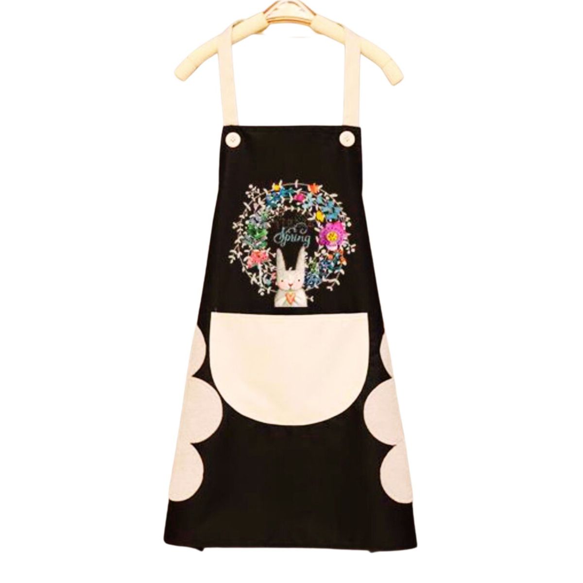 GENERICO - Delantal De Cocina Impermermeable Con Bolsillo Y Toallas