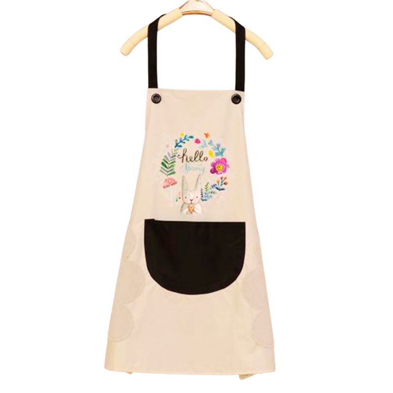 GENERICO - Delantal De Cocina Impermermeable Con Bolsillo Y Toallas