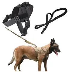 GENERICO - Arnés Táctico de Lanzamiento Negro Talla L con cuerda Perro