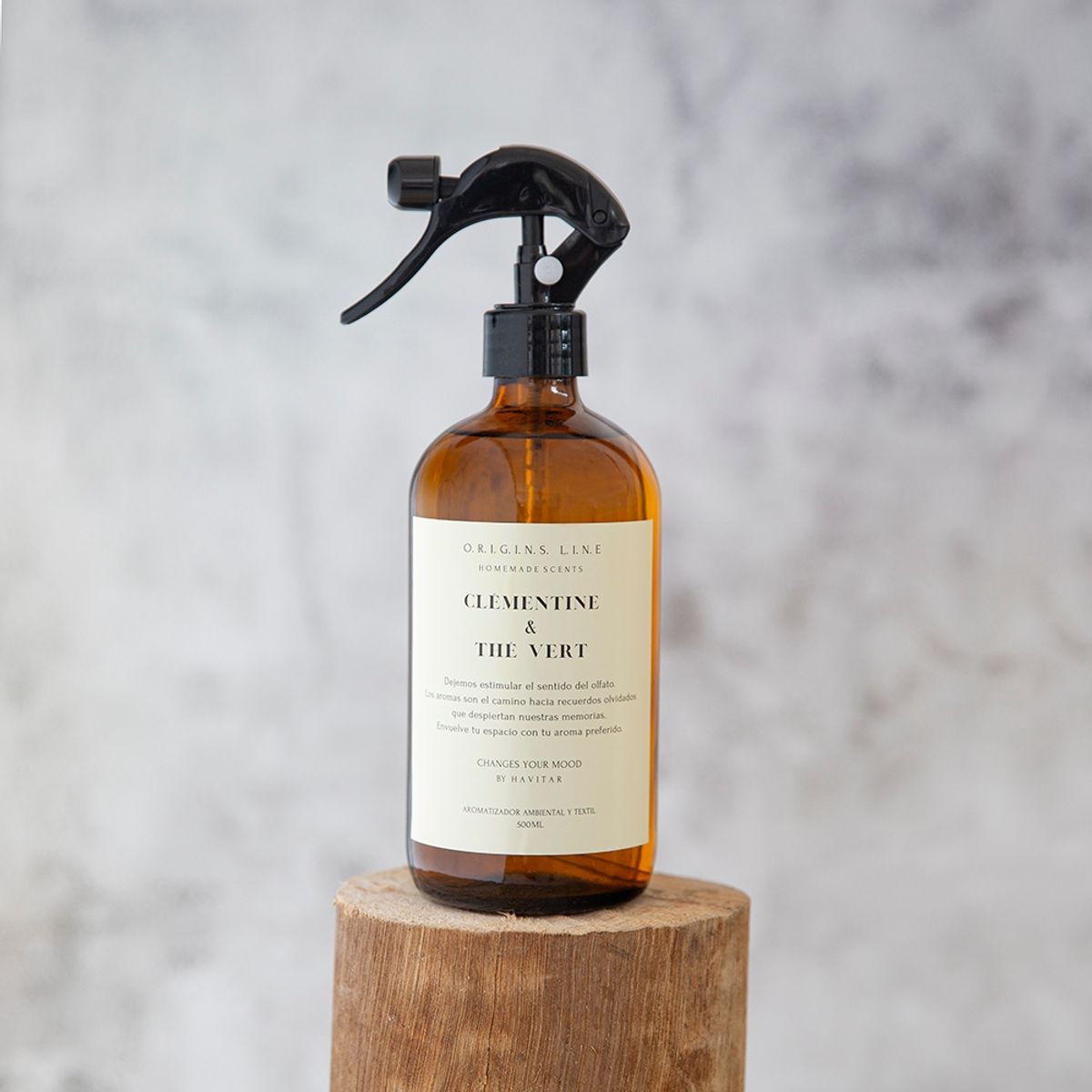 GENERICO - Aromatizador Ambiental y Textil vidrio 500 ML Clémentine & Thé Vert