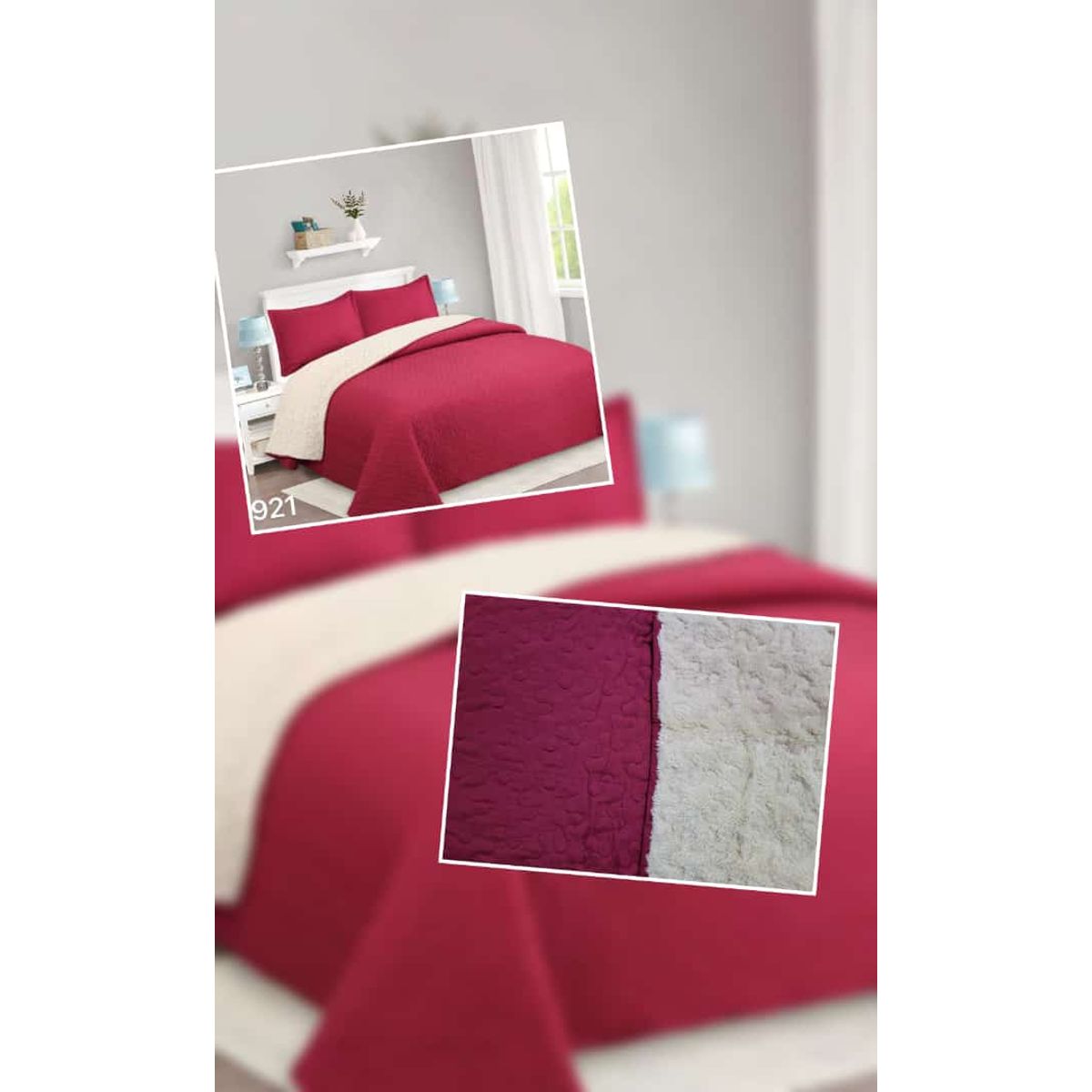 ANGELES DEL HOGAR - cubrecama Quilt con Chiporro king