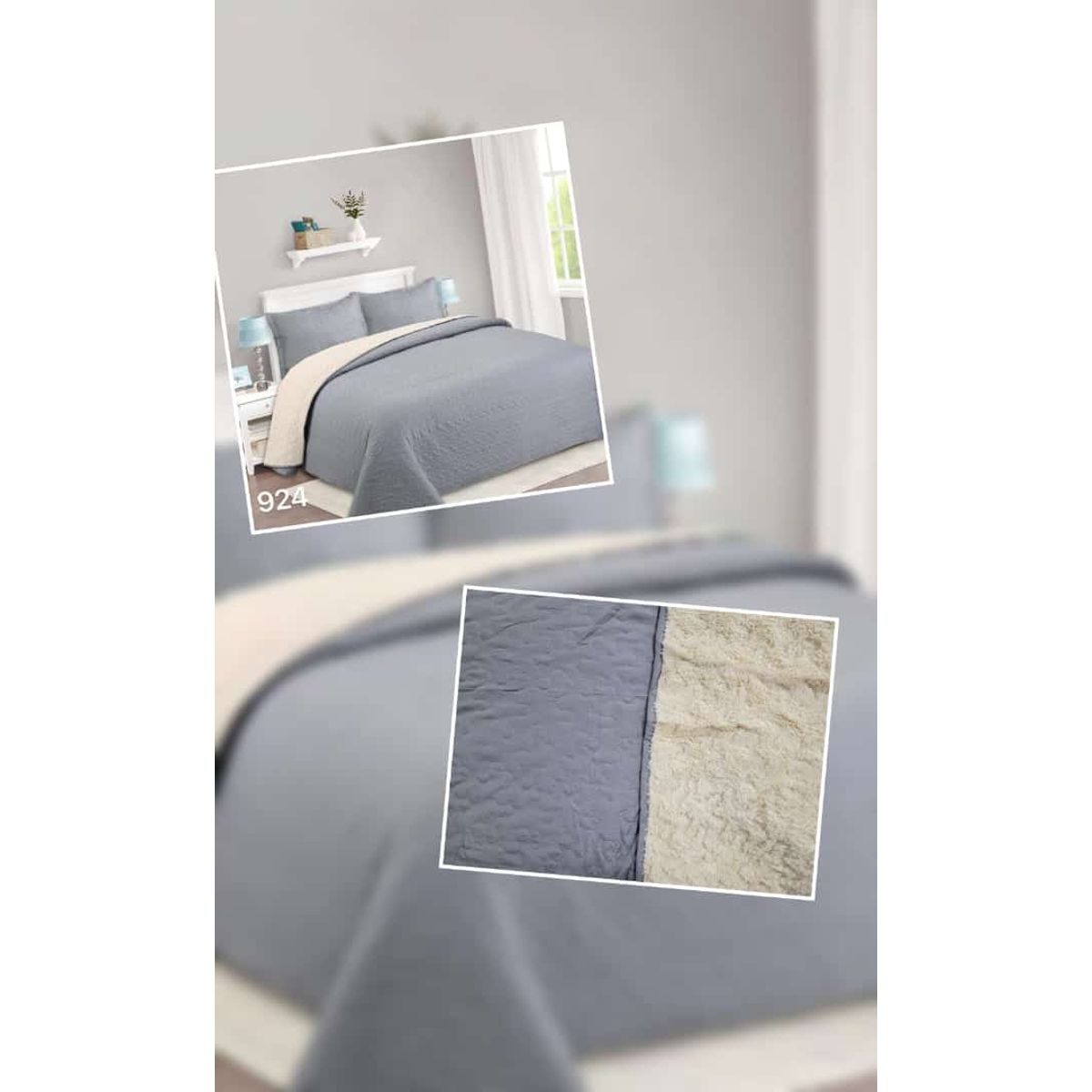 ANGELES DEL HOGAR - cubrecama Quilt con Chiporro king