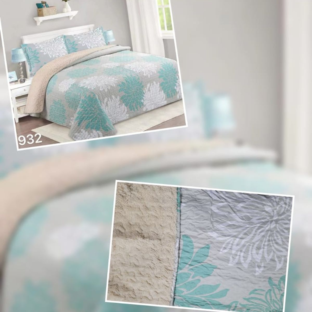 ANGELES DEL HOGAR - cubrecama Quilt con Chiporro king