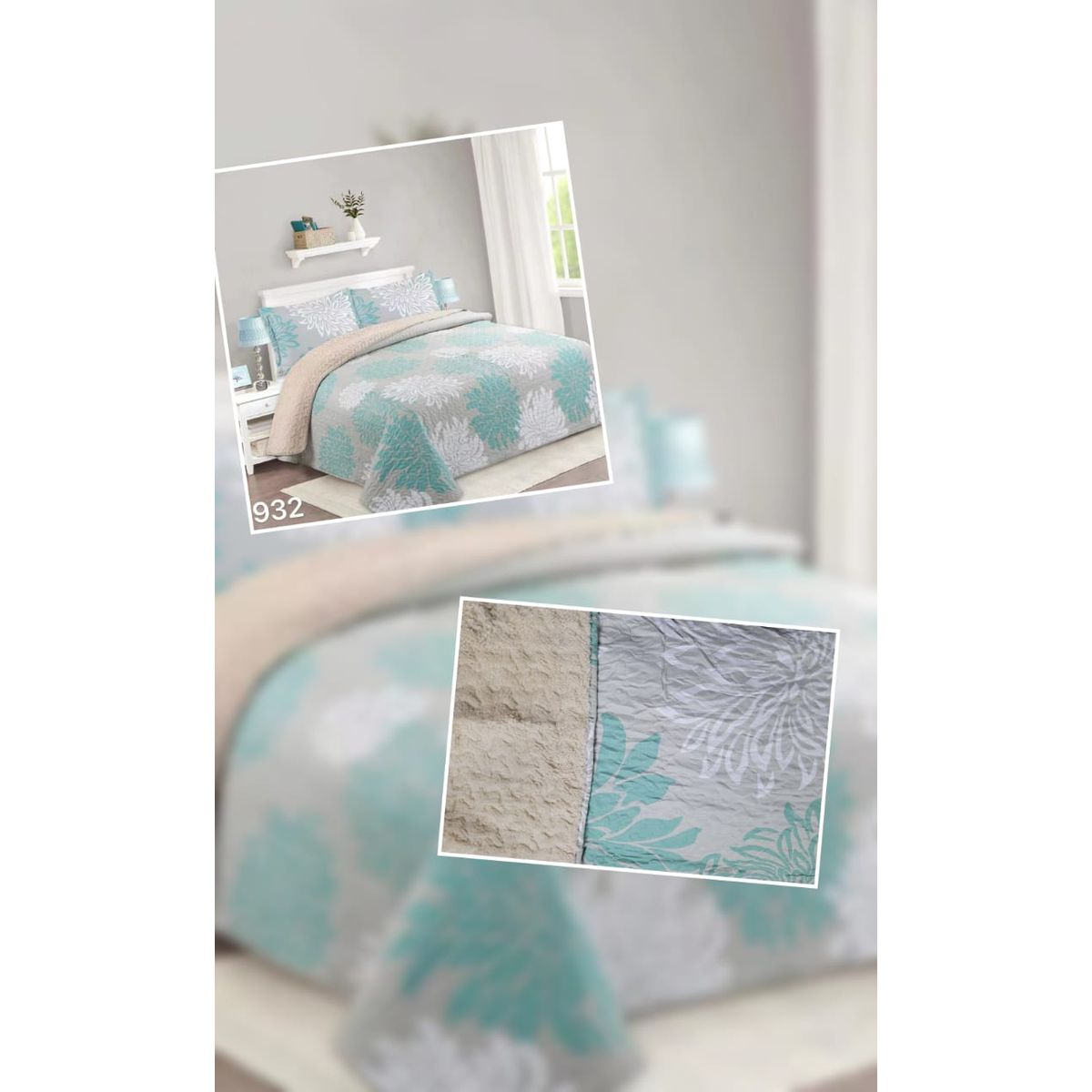 ANGELES DEL HOGAR - cubrecama Quilt con Chiporro king