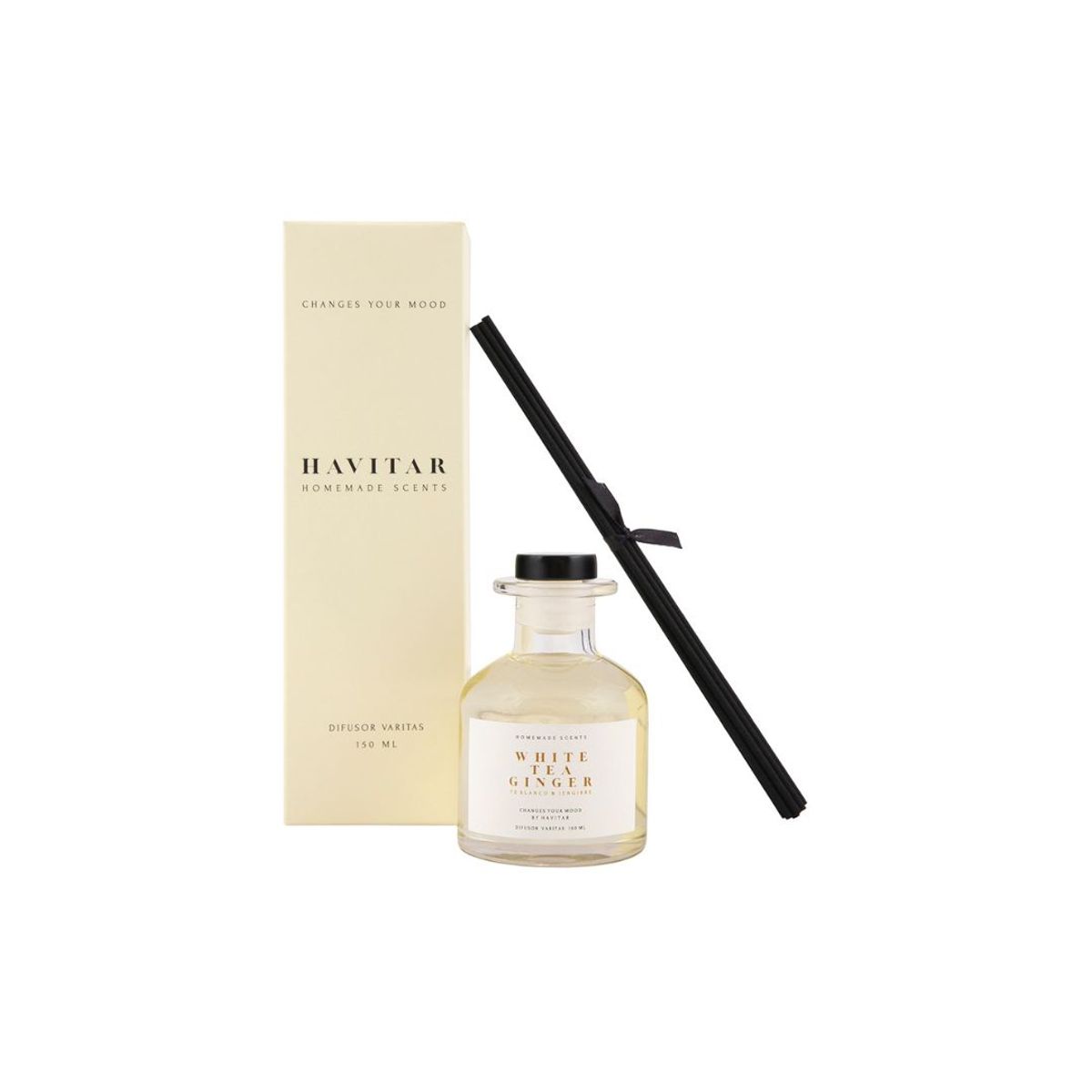 HAVITAR - Difusor de varitas 150 ml White Tea Ginger