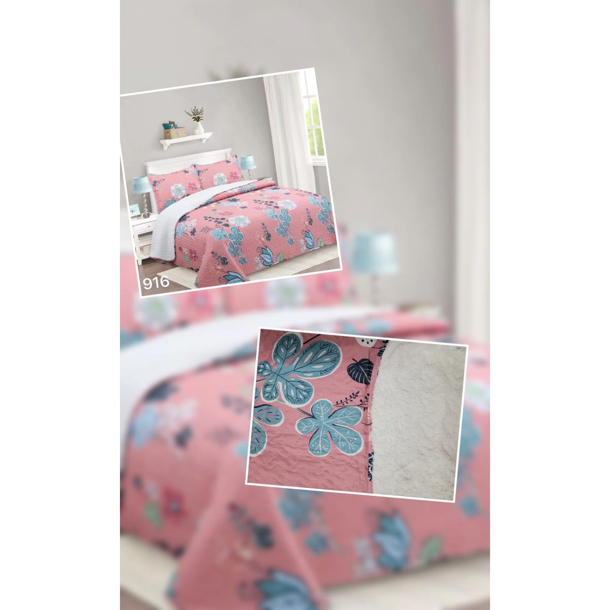 ANGELES DEL HOGAR - Cubrecama Quilt con Chiporro Plaza y Media