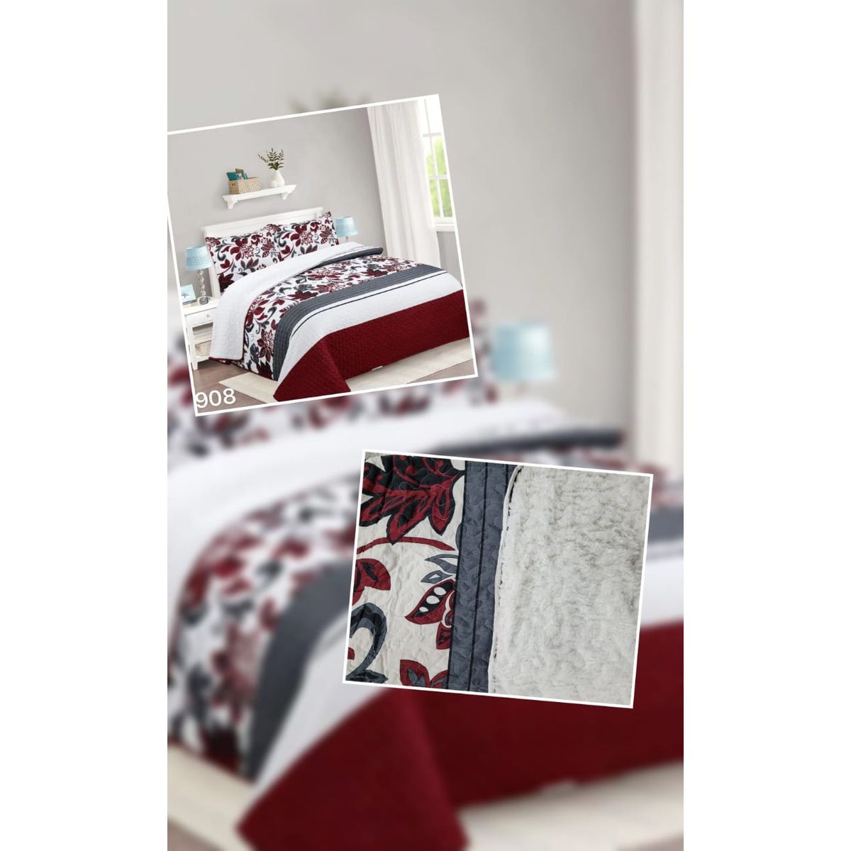 ANGELES DEL HOGAR - Cubrecama Quilt con Chiporro Plaza y Media