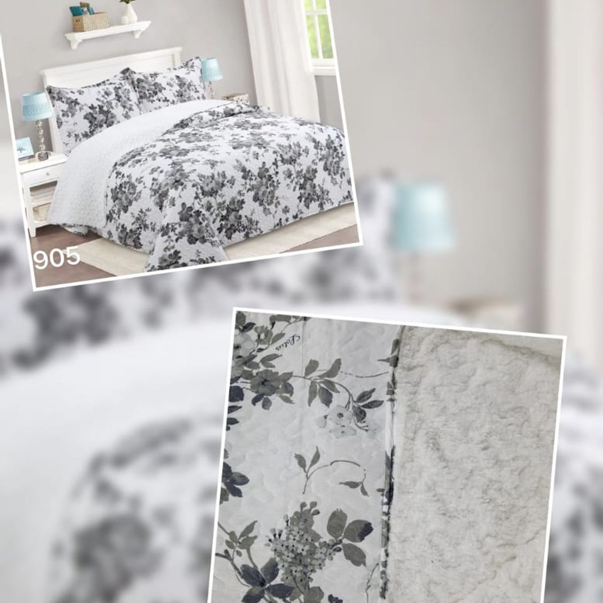 ANGELES DEL HOGAR - Cubrecama Quilt con Chiporro Plaza y Media