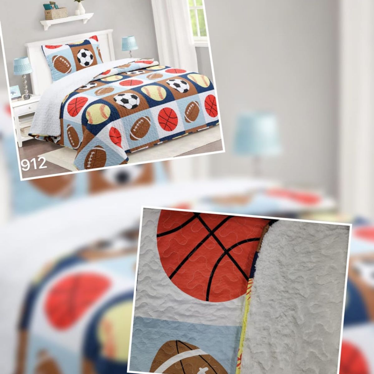 ANGELES DEL HOGAR - Cubrecama Quilt con Chiporro Plaza y Media