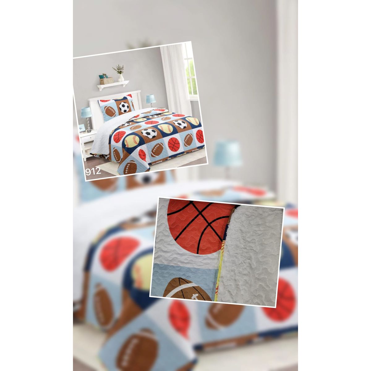 ANGELES DEL HOGAR - Cubrecama Quilt con Chiporro Plaza y Media