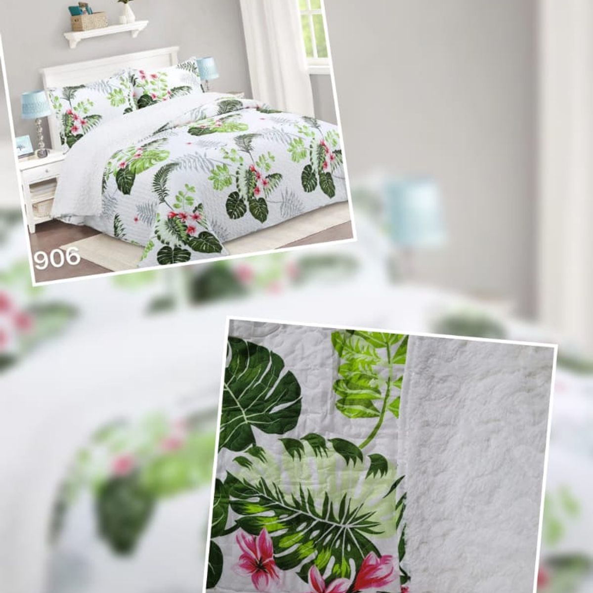 ANGELES DEL HOGAR - Cubrecama Quilt con Chiporro Plaza y Media